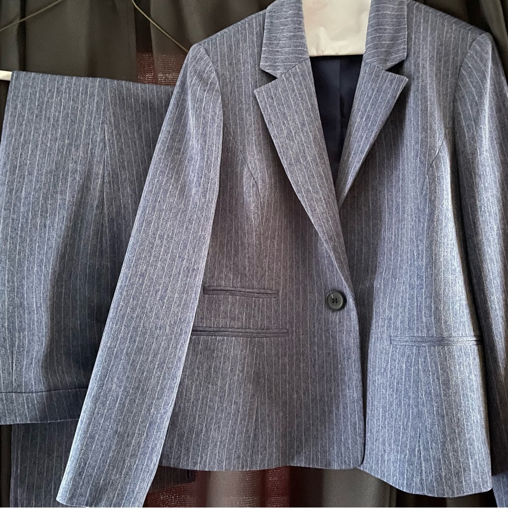 Blue Pinstripes Kasper Separates